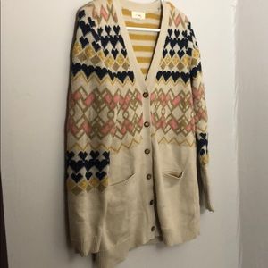 Anthropologie Fiets Voor 2 Aztec Cardigan